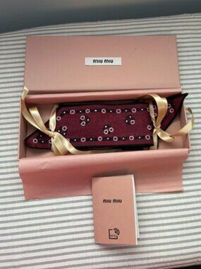 Miu Miu Printed Poplin Scarf